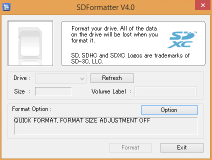 SD Formatter 4.0